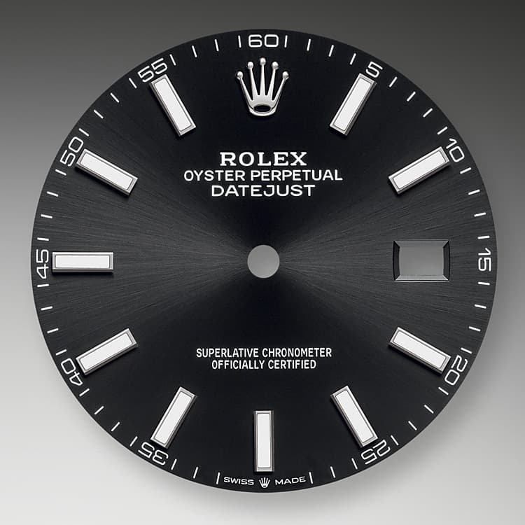 Bright black dial