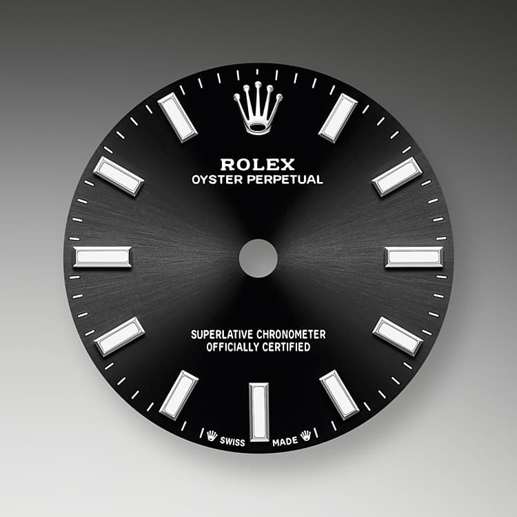 Bright black dial