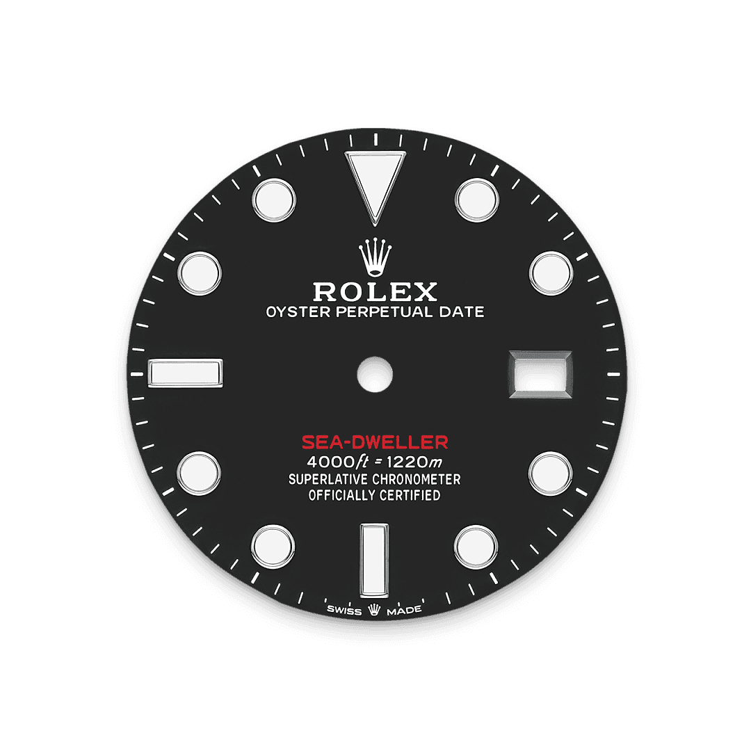 Intense black dial