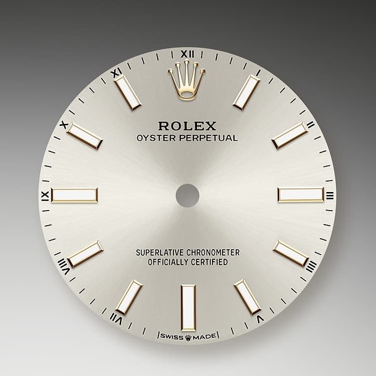 Silver dial