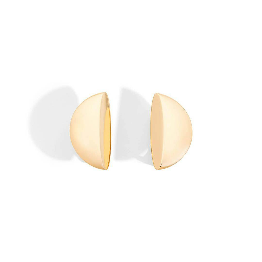 Vhernier 18k Rose Gold Eclisse Midi Clip Earrings