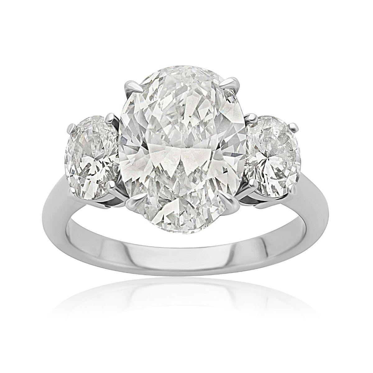 4 CT Oval Shape Diamond Engagement Ring