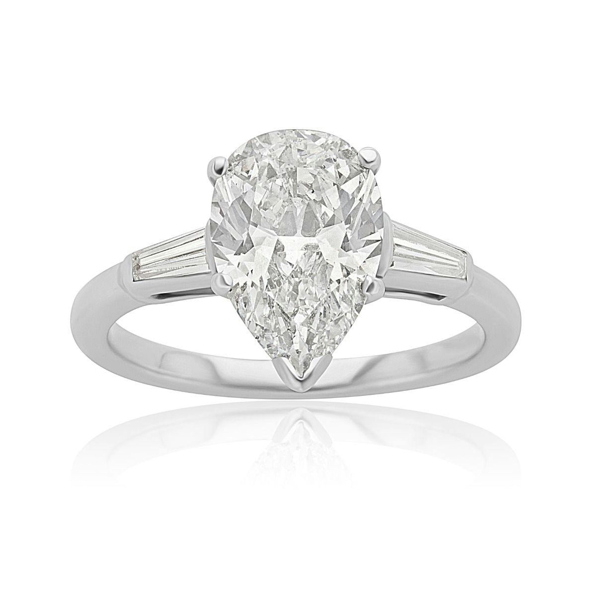 Platinum 3 Diamond Engagement Ring