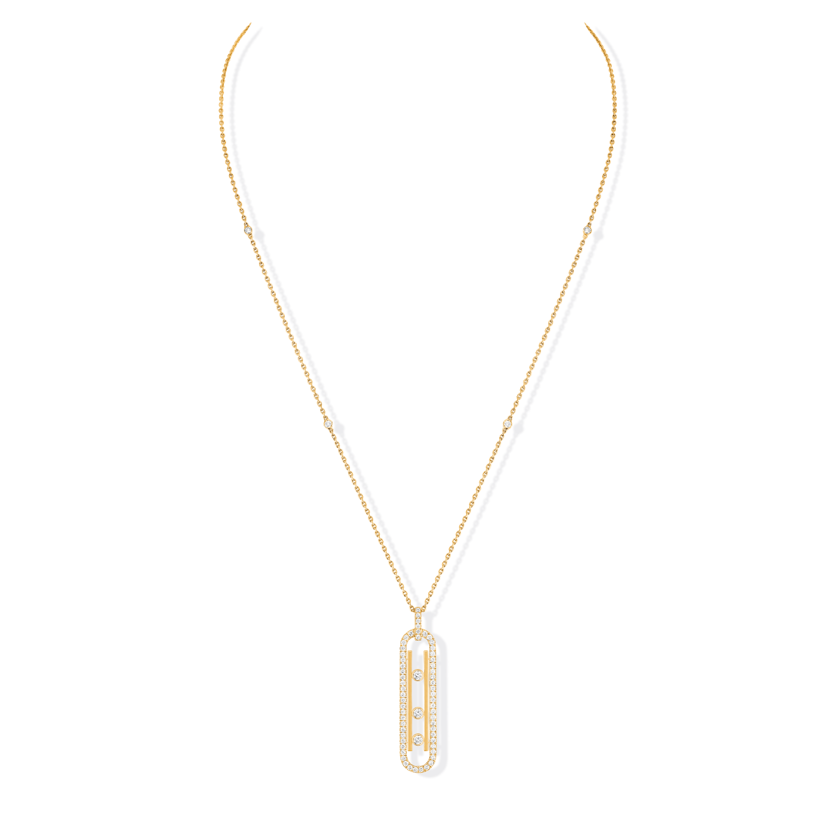 Messika 18k Yellow Gold 10th Move Necklace