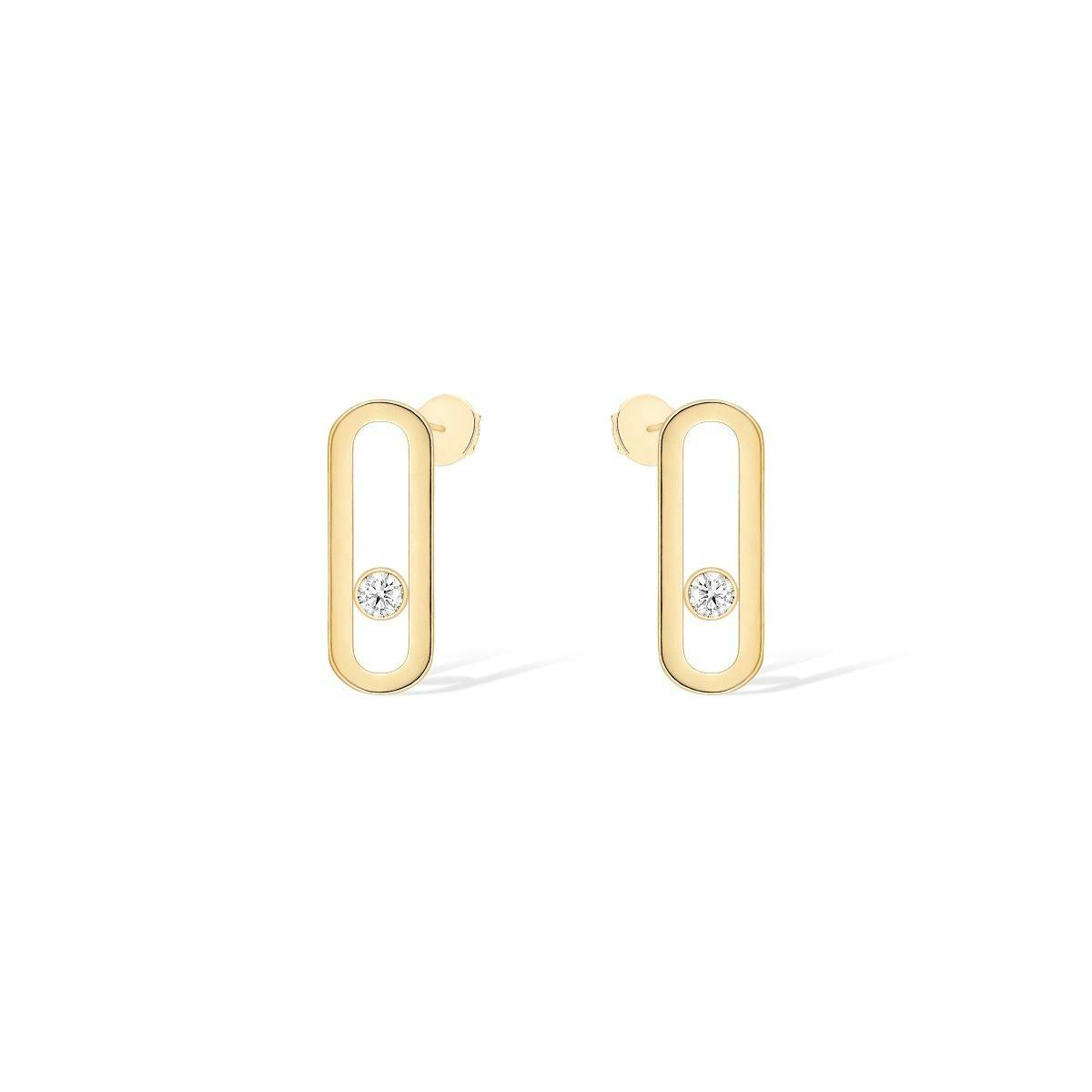 Messika 18k Yellow Gold Move Uno Stud Earrings
