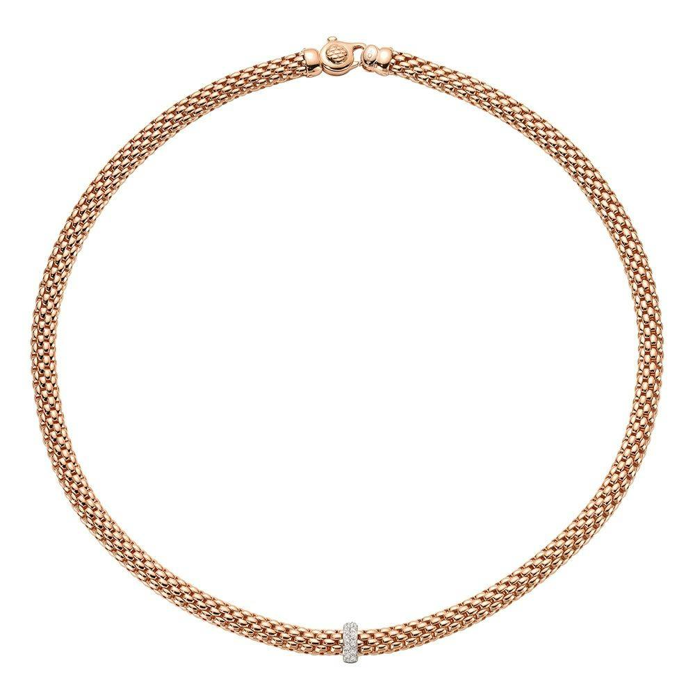 FOPE Vendome 18k Pave Diamond Rope Necklace