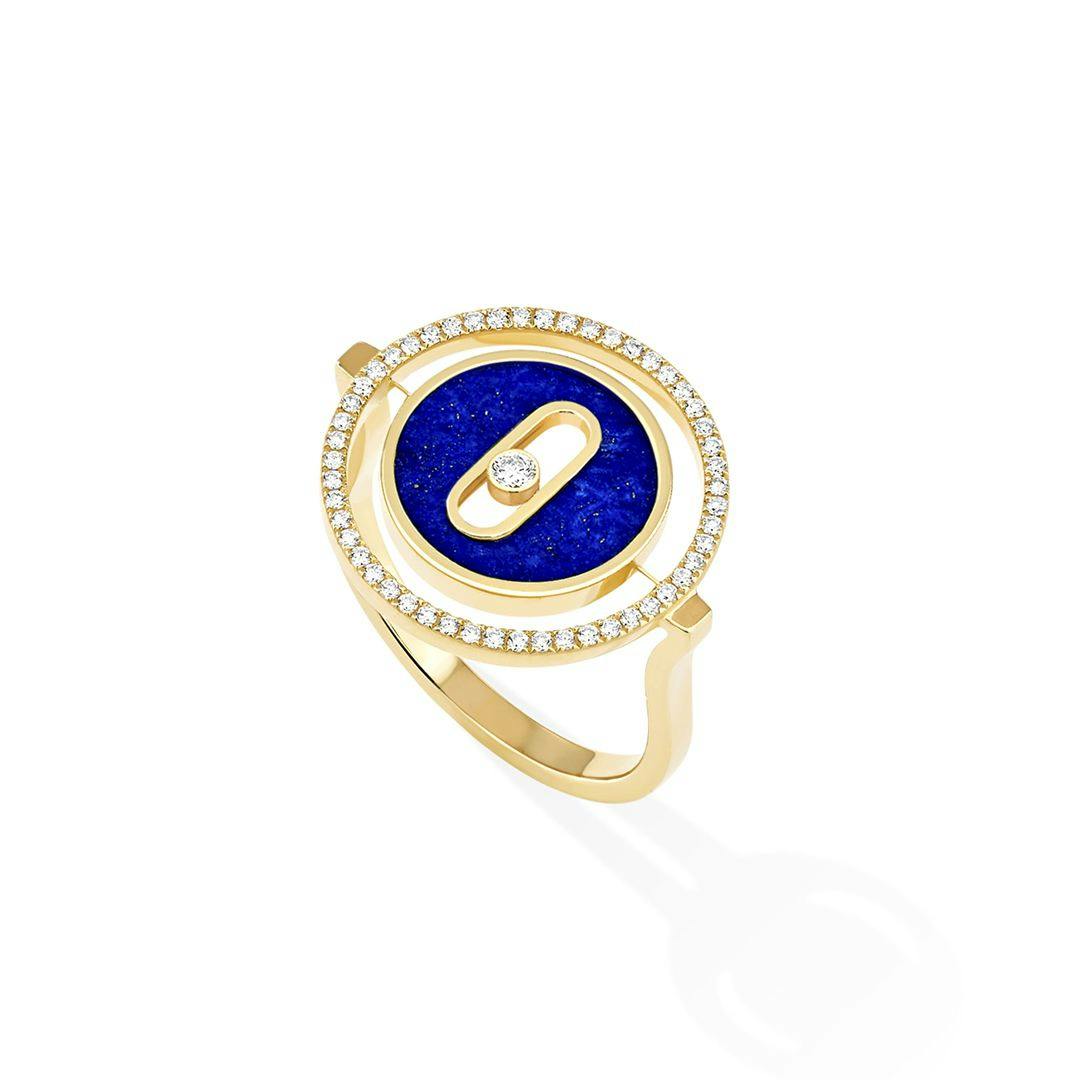 Messika 18k Yellow Gold Lucky Move Lapis Lazuli Ring