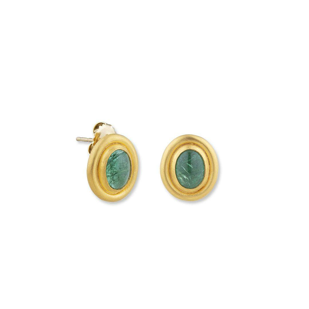 Lika Behar 24k Yellow Gold Emerald Sloane Earrings