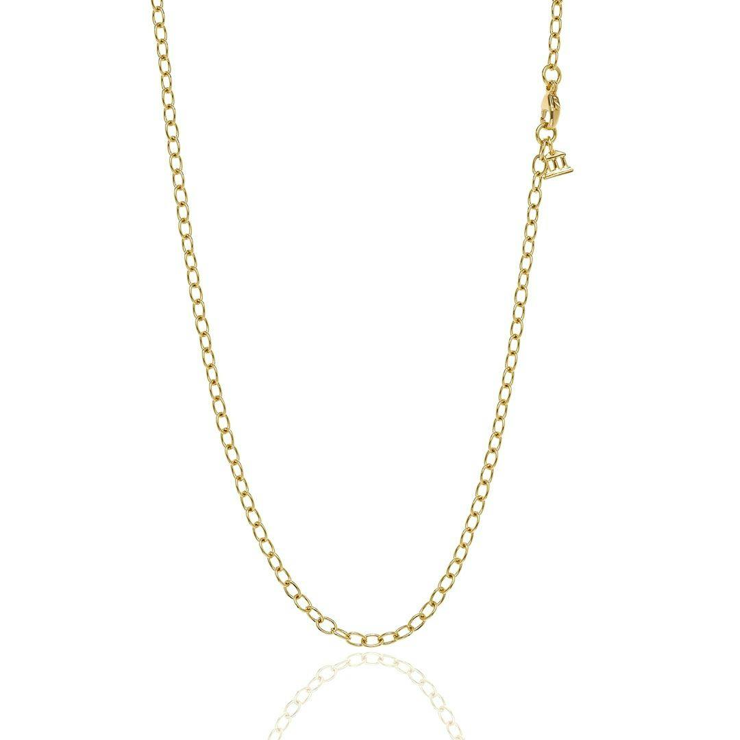 Temple St Clair 18k Yellow Gold Extra Small Oval Chain