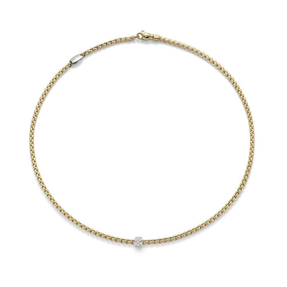 FOPE Eka 18k Yellow & White Gold 17" Chain Necklace