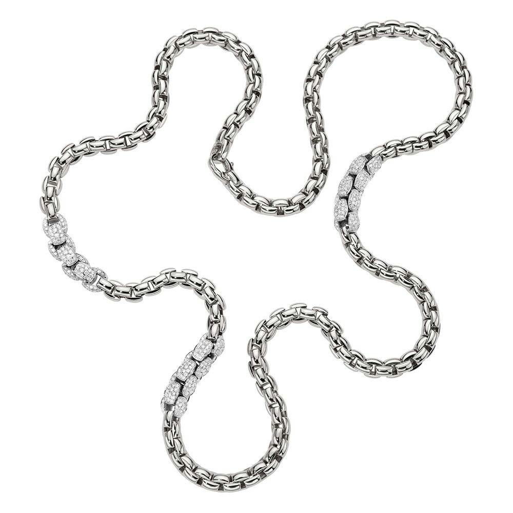 FOPE MiaLuce 18k Diamond Pave Long Necklace