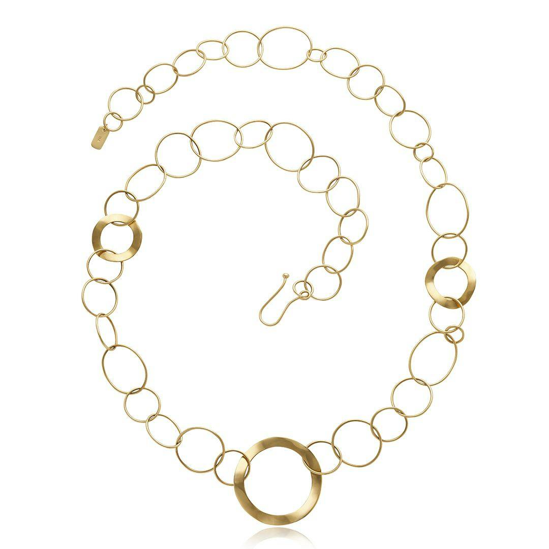 Ippolita Estate 18k Yellow Gold 30" Ring Necklace