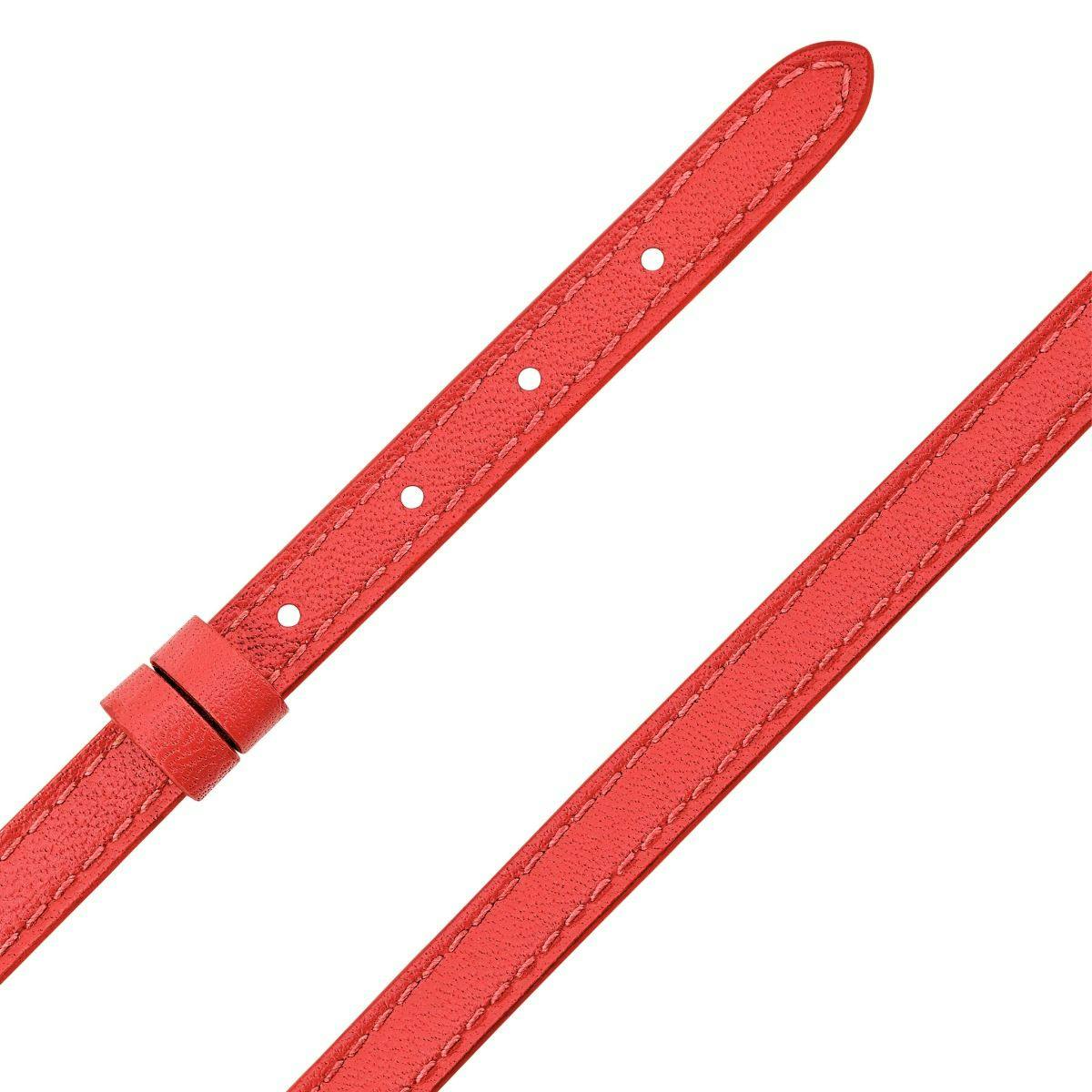 Messika My Move Cherry Red Double Loop Leather Strap