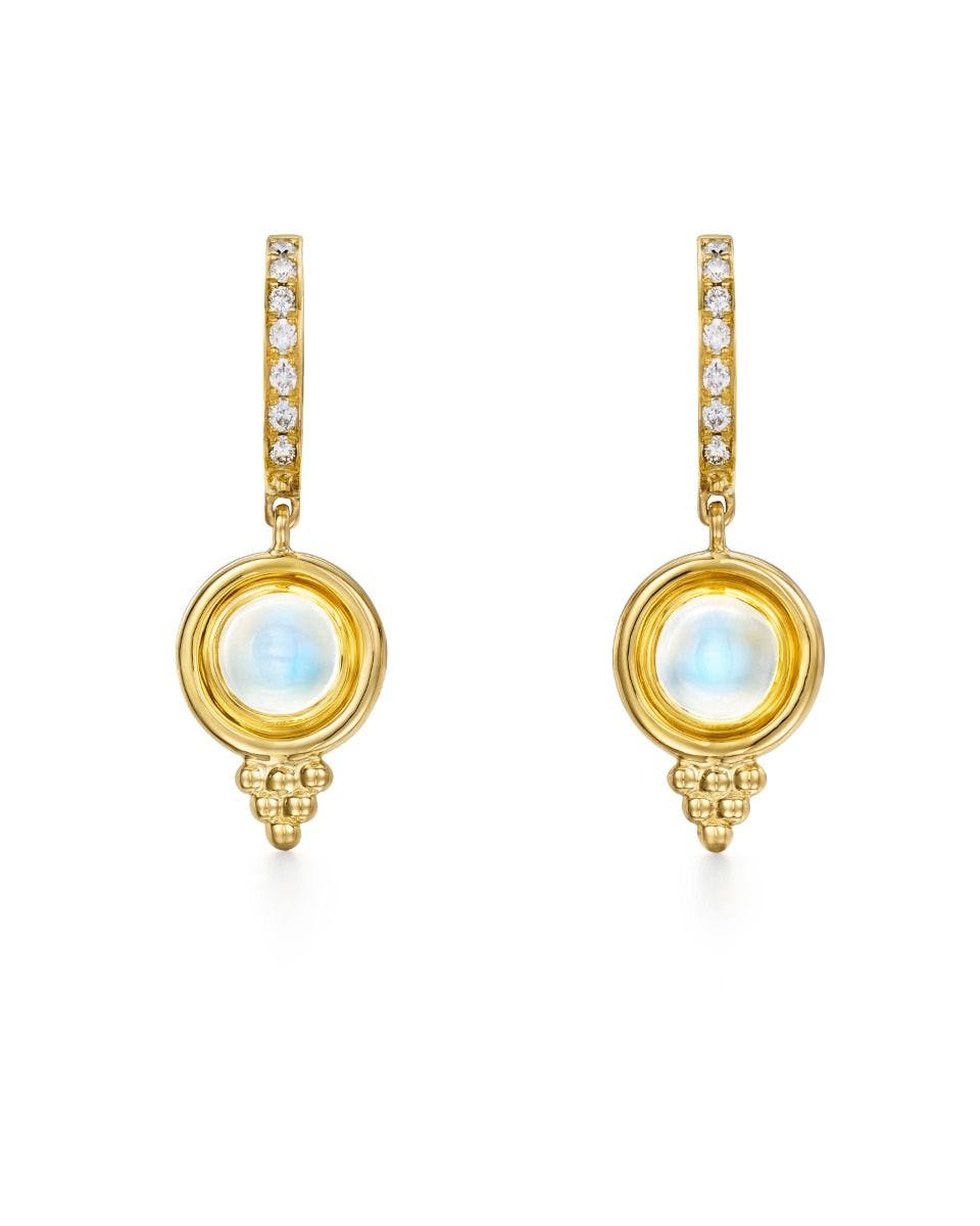 Temple St. Clair 18k Yellow Gold Classic Temple Earrings