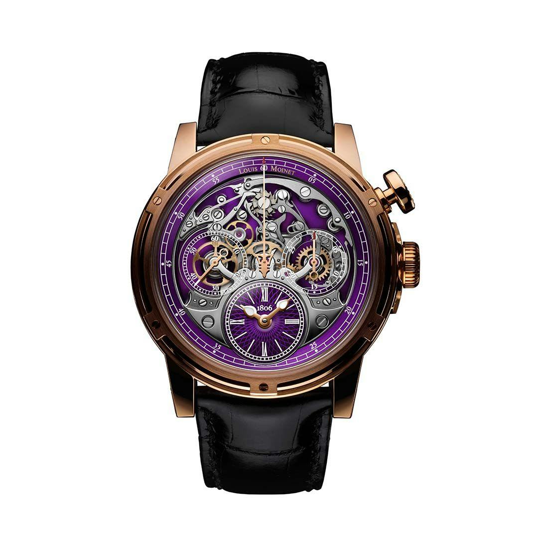 Louis Moinet Memoris Timepiece Purple