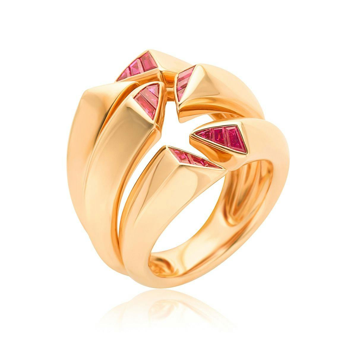 18k Rose Gold Ruby Ring